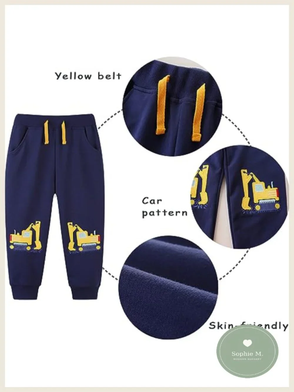 Toddler Boy Cotton Sweatpants Joggers 3 Pack